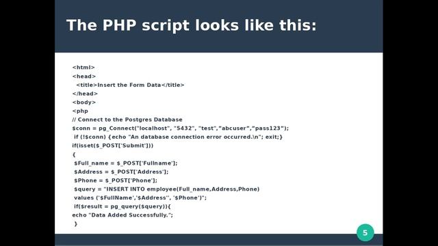 Inseartion and deletion of data using php || PostgreSQL || DBMS || Malayalam Tutorial смотреть онлайн