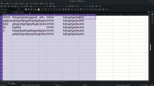Быстрое выравнивание столбцов в электронных таблицах Libre Calc