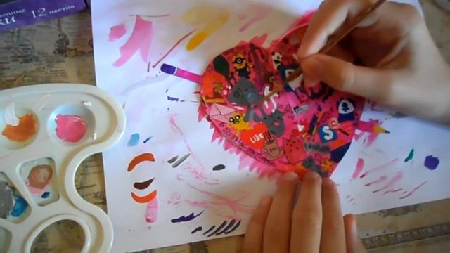 DIY: первый разворот для личного дневника(ЛД) смотреть онлайн