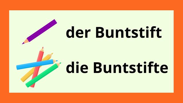 Schulsachen - Wortschatz Für Kinder - Deutsch Lernen - Deutsch A1