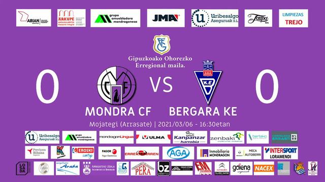 🔴 ZUZENEAN | Mondra CF 1 - 0 Bergara KE | 4. jardunaldia смотреть онлайн