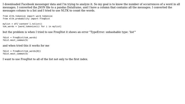 Facebook messenger analysis using jupyter Notebook смотреть онлайн