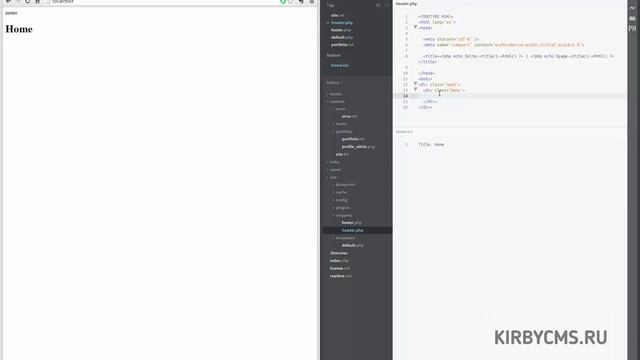 [KirbyCMS] - 3. Шаблоны, сниппеты, новые страницы. Введение в настройку сайта. смотреть онлайн