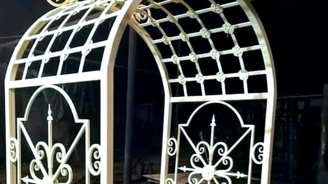 Кованая садовая арка для дачи смотреть онлайн