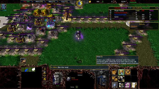 Warcraft 3, Valkyrie Maze TD #1 смотреть онлайн