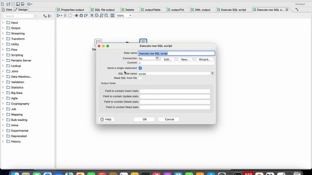 Execute row SQL script смотреть онлайн