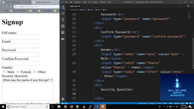 HTML Form Input Types React JS смотреть онлайн