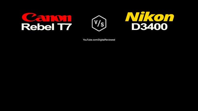 Canon Rebel T7 (EOS 2000D) vs Nikon D3400 смотреть онлайн