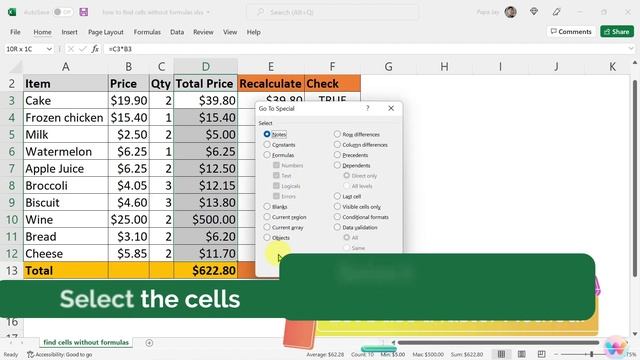 How to find cells with Constant Values [Fast] - Excel Tips смотреть онлайн