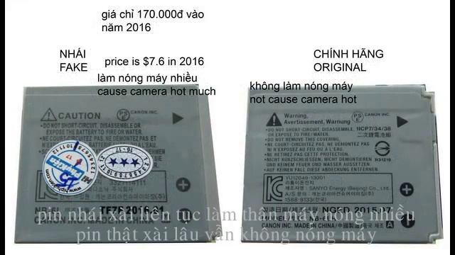 Nhận biết pin Canon NB-6L nhái смотреть онлайн