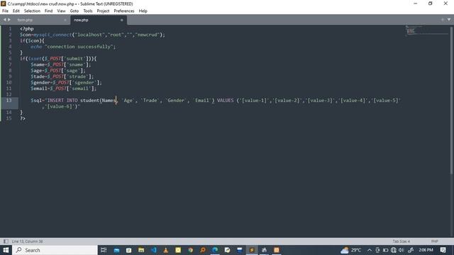 Insert data into database using html, css, and PHP.. смотреть онлайн