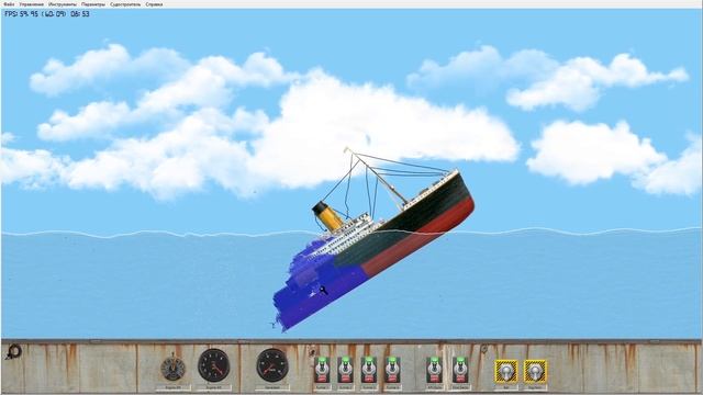 Крушение Титаника | Обзор игры Floating Sandbox смотреть онлайн