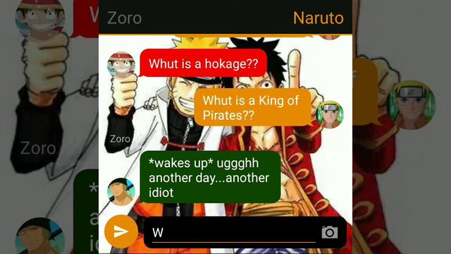 One Piece Chat Story: Naruto Joins The Straw Hat Pirates??!! 😱😱| Anime Stories YT смотреть онлайн