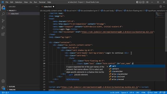 2- Creating The Login Page | Employees Management System Website using BootStrap смотреть онлайн