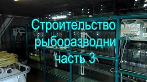Строительство рыборазводни часть 3