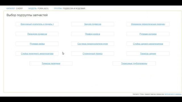 Как быстро найти каталог автозапчастей на Чери Фора. (Cheri Fora A21)