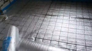 Монтаж теплого водяного пола - Укладка утеплителя