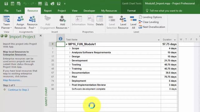 Microsoft Office 365 Project Online Tutorial (Importing Projects) смотреть онлайн