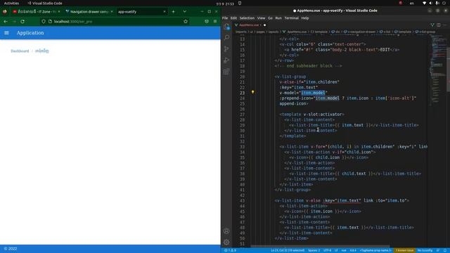 #03 vuetify js (navigation-drawer) Speak khmer | ភាសាខ្មែរ смотреть онлайн