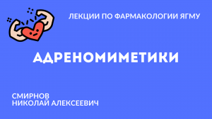 Адреномиметики |   Медиаторная фармакология