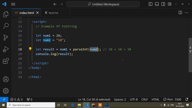 toFixed(), toString(), parseInt(), parseFloat(), isNaN() Methods Javascript | Javascript Tutorial смотреть онлайн