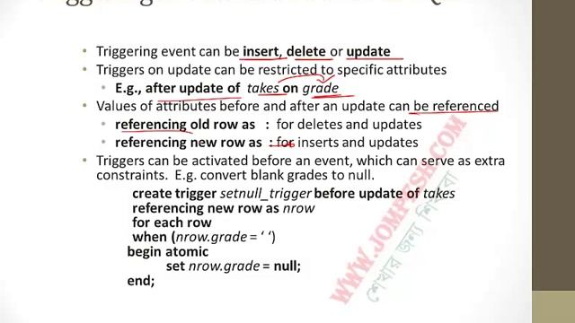 Lesson 17: Database Triggers in bangla смотреть онлайн