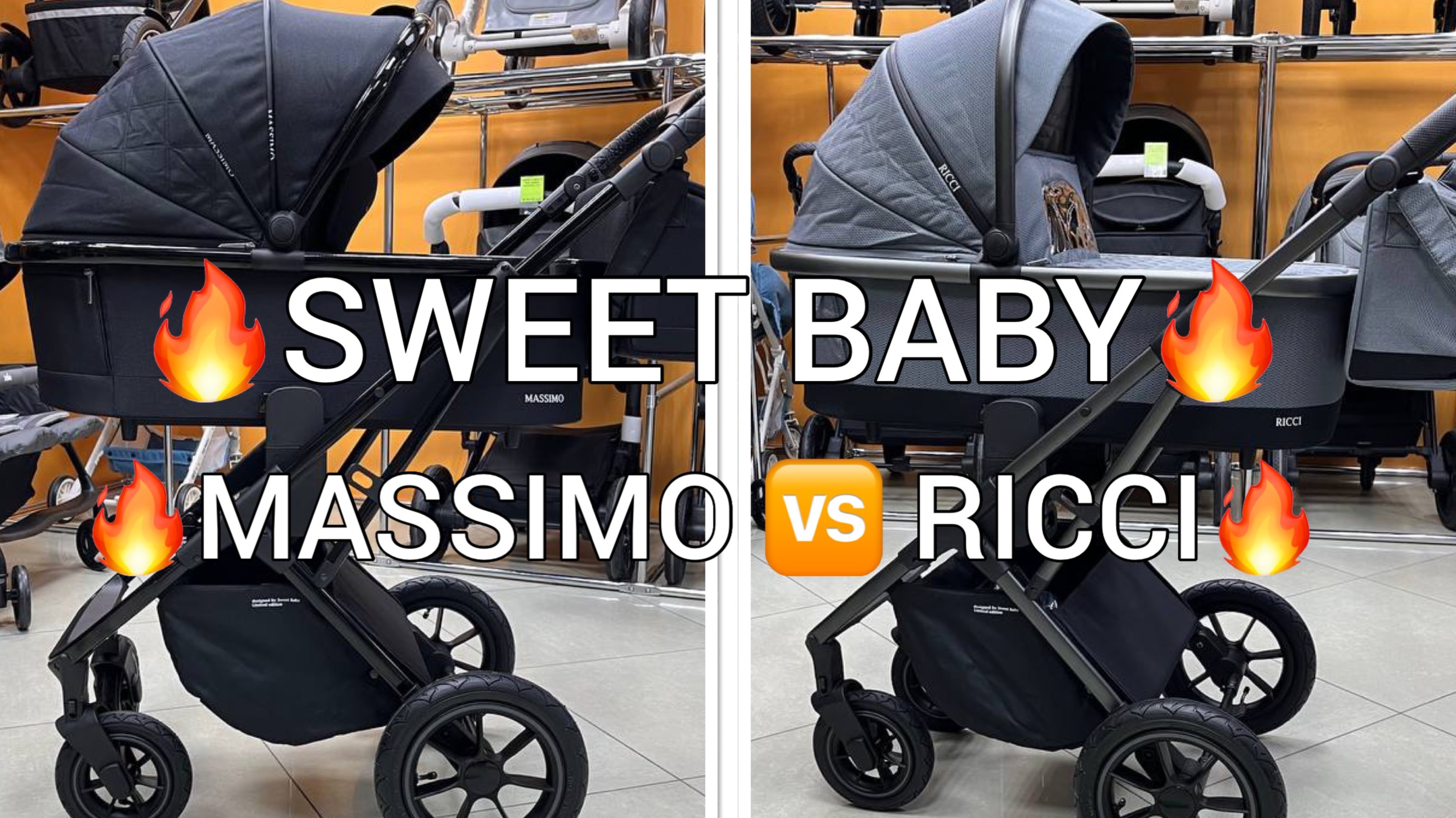 SWEET BABY MASSIMO и RICCI 2в1|3в1 Модульная коляска с рождения