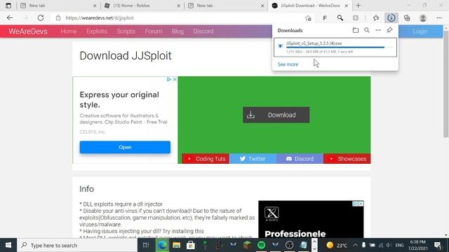 How to download JJSploit? (Roblox Exploit) смотреть онлайн