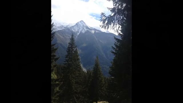 Парк Мерлет. Вид на ледник Монблан | Франция в сентябре смотреть онлайн