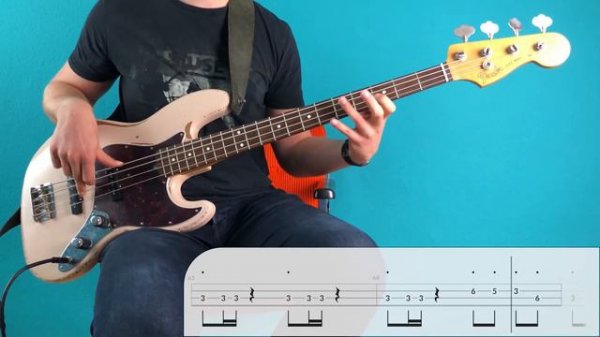 Gorillaz - Stylo | Bass Cover with Play Along Tabs