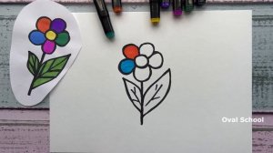 Как нарисовать ЦВЕТЫ для детей / ВЕСНА / раскраска цветок / мультик