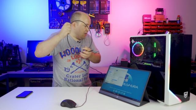 Monitor PORTÁTIL ASUS RoG FULLHD IPS 240Hz FREESYNC y sonido смотреть онлайн