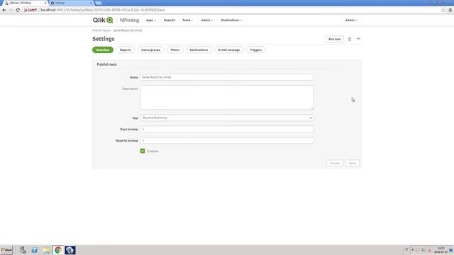 Distributing report by email - Qlik NPrinting смотреть онлайн