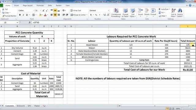 Labours required for Concrete Work In Microsoft Excel- Unite Coaching смотреть онлайн