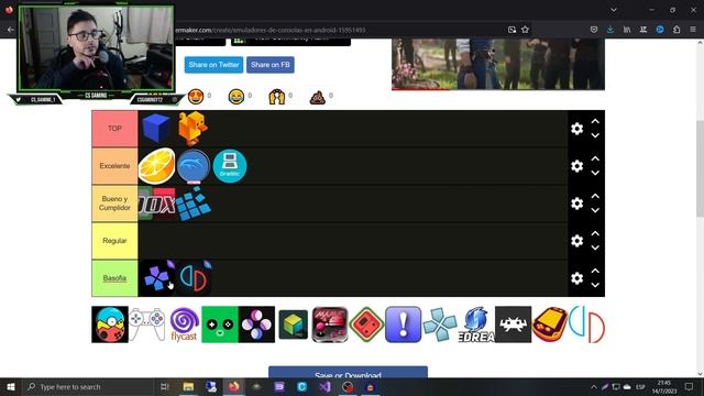 Tier List de Emuladores! (Versión Android) смотреть онлайн