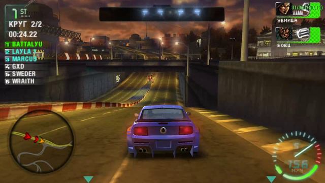 NEED FOR SPEED™ Carbon Own The City PSP Часть 10 Корп Коммерческий город_Босс Деймон
