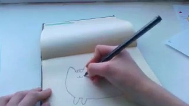 Как нарисовать кота пушина смотреть онлайн