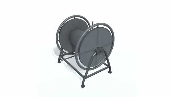 3D model. Hawser reel A.