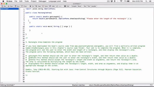 5.3. Rectangle Area-Complete the program - Java смотреть онлайн