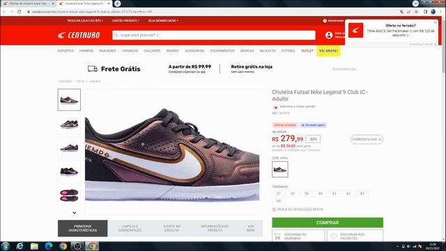Nova cor chuteira futsal Nike Legend 9 IC смотреть онлайн