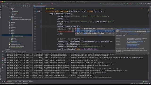 spring security custom access denied смотреть онлайн
