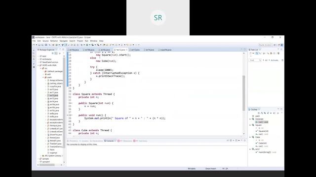 OOPS WITH JAVA - EXP12 19CSL46 Multi Thread (CSE Department) смотреть онлайн