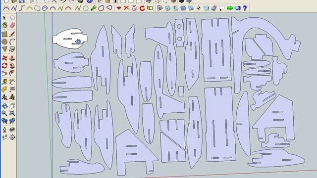 Sketchup (F15 2d dxf to 3d with plugins I've created) смотреть онлайн