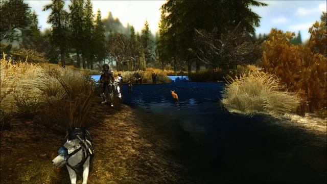 Skyrim - Amazing water, lighting, shadows and sound смотреть онлайн