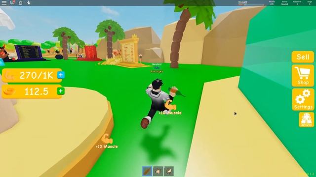 ??НУБАС СТАНОВИТСЯ СИЛЬНЫМ КАЧКОМ В СИМУЛЯТОРЕ КАЧКА! смотреть онлайн