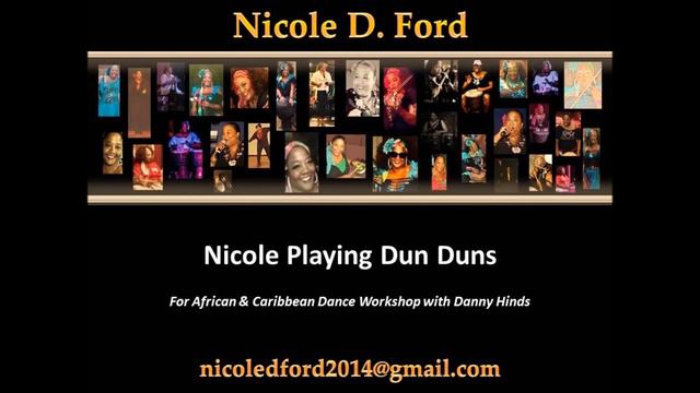 Nicole D. Ford (Las Vegas) - Playing Dun Dun Drums for Danny Diallo Hinds African Dance workshop смотреть онлайн