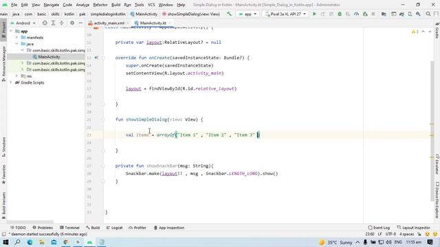 Material Design Simple Dialog in ? Android ? Studio With Kotlin смотреть онлайн