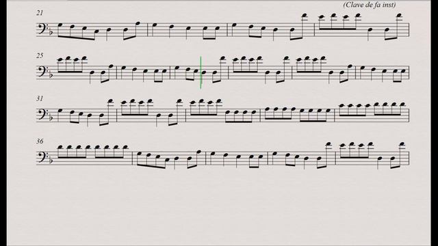 ASTRONOMÍA (meme del ataúd): Clave de Fa (trombón, chelo, fagot, contrabajo)(partitura/playback) смотреть онлайн