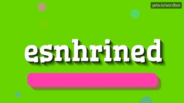 ESNHRINED - HOW TO PRONOUNCE IT!? смотреть онлайн