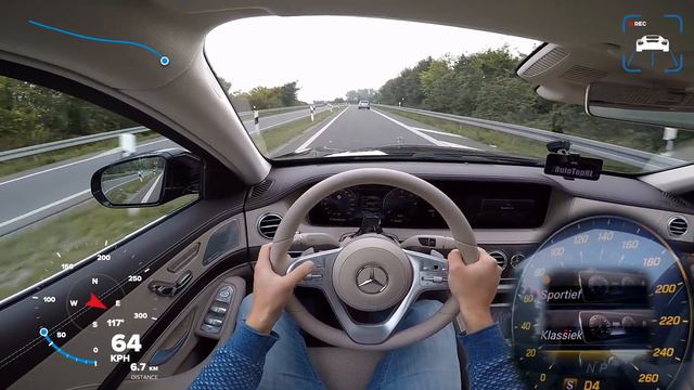 2018 Mercedes Benz S Class S350d AUTOBAHN POV TOP SPEED by AutoTopNL смотреть онлайн